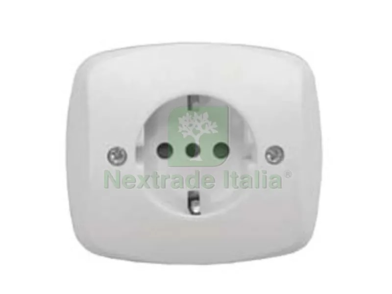 10PZ PLACCA PRESA SCHUKO 16A+T "VENUS" - mm.76x76 (1820.D) — Interruttori e prese — rif. FERX.FER153799 10PZ PLACCA PRESA SCHUKO 16A+T "VENUS" - mm.76x76 (1820.D) — Interruttori e prese — rif. FERX.FER153799