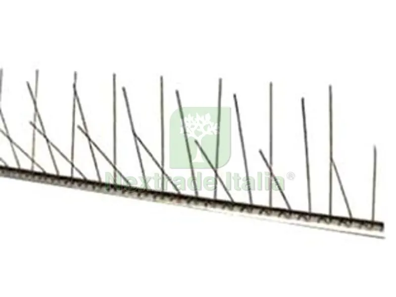 10MT DISSUASORE VOLATILI RIGIDO PLURISPILLO INOX - cm.100 — Protezione piante e sementi — rif. FERX.FER155557 10MT DISSUASORE VOLATILI RIGIDO PLURISPILLO INOX - cm.100 — Protezione piante e sementi — rif. FERX.FER155557