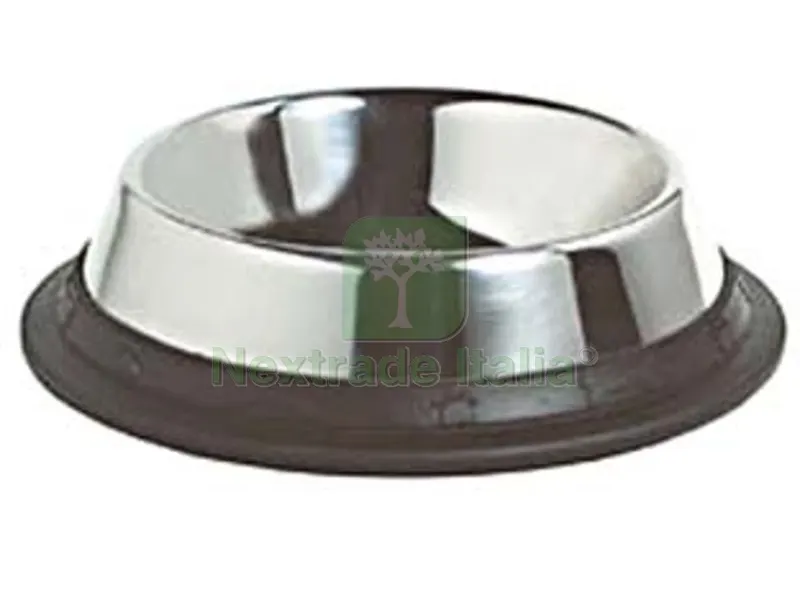 Ciotole in Acciaio Inox per Cani - cm.34x9,5h. capienza lt.2,40 — Cani — rif. FERX.FER155656