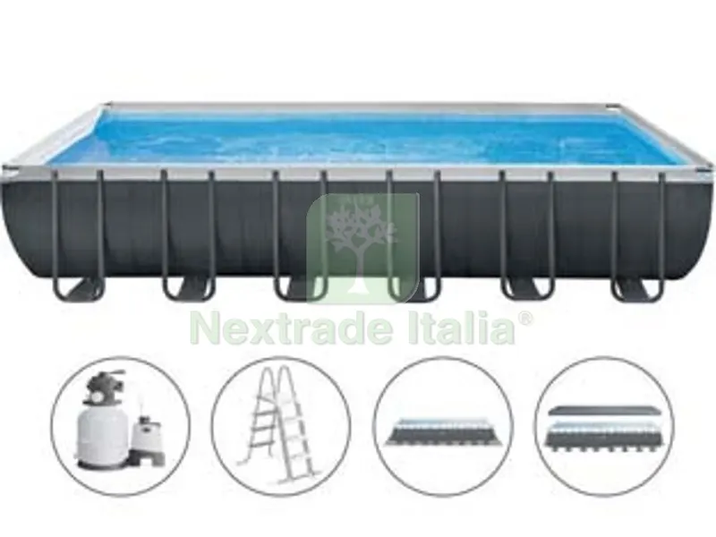 Piscina "ultra XTR Frame" RETT.C7TEL.PORTANTE con Pompa CM.975X488X132H. - Capacit? LT.54368 - Peso KG.258,3 (26374) — Tempo libero outdoor — rif. FERX.FER156707