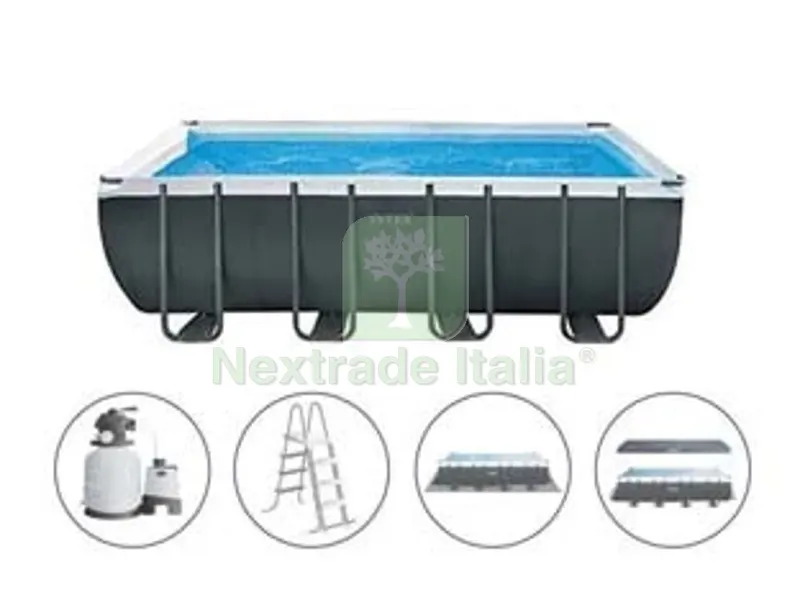 Piscina "ultra XTR Frame" RETT.CON TEL.PORTANTE con Pompa CM.549X274X132H. - Capacit? LT.17203 - Peso KG.129,4 (26356) — Tempo libero outdoor — rif. FERX.FER156837 Piscina "ultra XTR Frame" RETT.CON TEL.PORTANTE con Pompa CM.549X274X132H. - Capacit? LT.17203 - Peso KG.129,4 (26356) — Tempo libero outdoor — rif. FERX.FER156837