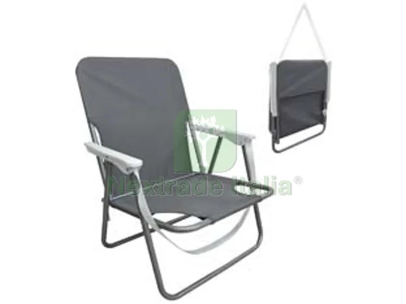 Poltroncina in Acciaio da Spiaggia - cm.53x52x66h. — Tempo libero outdoor — rif. FERX.FER156943