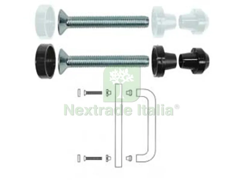 2PZ FISSAGGIO SINGOLO PER LEGNO-ALLUMINIO - mm.300/350 in nylon colore bianco — Ferramenta porte e finestre — rif. FERX.FER157001 2PZ FISSAGGIO SINGOLO PER LEGNO-ALLUMINIO - mm.300/350 in nylon colore bianco — Ferramenta porte e finestre — rif. FERX.FER157001