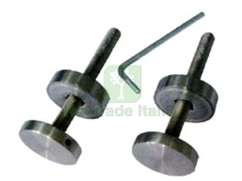 10PZ FISSAGGIO SINGOLO PER MANIGLIONI IN ACCIAIO INOX SATINATO — Maniglie e pomelli — rif. FERX.FER157933 10PZ FISSAGGIO SINGOLO PER MANIGLIONI IN ACCIAIO INOX SATINATO — Maniglie e pomelli — rif. FERX.FER157933