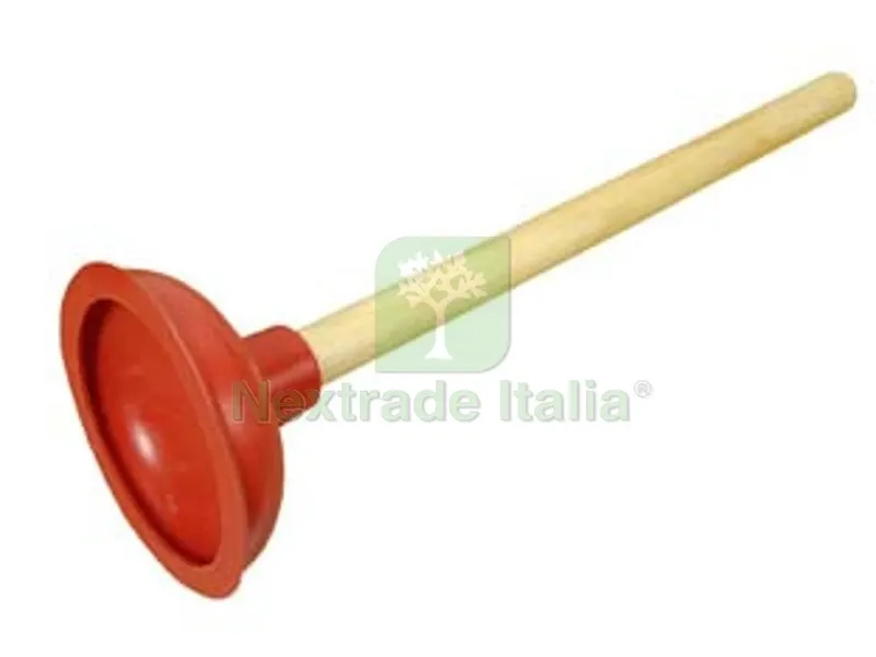 12PZ STURALAVANDINI A VENTOSA MANICO LEGNO - ? mm.150 — Scarichi e sifoni — rif. FERX.FER161633