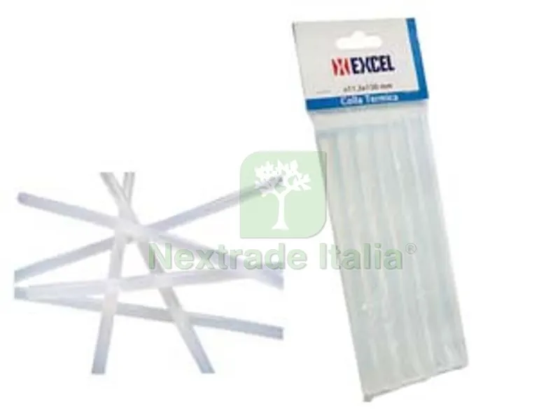 6BLISTER COLLA TERMOFUSIBILE TRASPARENTE MM.150 - mm.150 ? mm.11,3 — Adesivi e sigillanti — rif. FERX.FER163408 6BLISTER COLLA TERMOFUSIBILE TRASPARENTE MM.150 - mm.150 ? mm.11,3 — Adesivi e sigillanti — rif. FERX.FER163408
