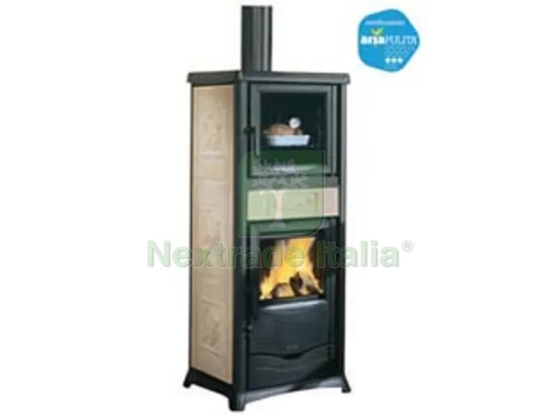 Stufa a Legna Termorossella Plus con Forno DSA 4.0 11,1KW LIB.PANNA - misure mm.55,9x53,3x135,9h. - peso Kg.218 — Stufe e camini — rif. FERX.FER163835 Stufa a Legna Termorossella Plus con Forno DSA 4.0 11,1KW LIB.PANNA - misure mm.55,9x53,3x135,9h. - peso Kg.218 — Stufe e camini — rif. FERX.FER163835
