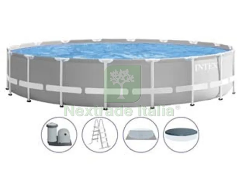 Piscina "prism Frame" Rotonda con Telaio Portante con Pompa CM.549X122H. - Capacit? LT.24311 - Peso KG.99,7 (26732) — Tempo libero outdoor — rif. FERX.FER336765