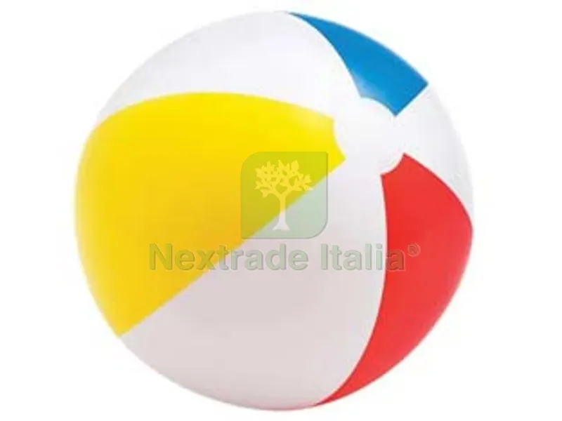 pallone gonfiabile glossy a spicchi colorati +3 anni - ? cm.51 - peso kg.0,08 (59020) — Gonfiabili e galleggianti — rif. FERX.FER164078