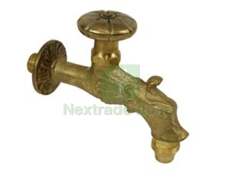 RUBINETTO ARTISTICO IN OTTONE A VITONE ORO ANTICATO attacco M 1/2" — Rubinetti e valvole — rif. FERX.FER164382 RUBINETTO ARTISTICO IN OTTONE A VITONE ORO ANTICATO attacco M 1/2" — Rubinetti e valvole — rif. FERX.FER164382
