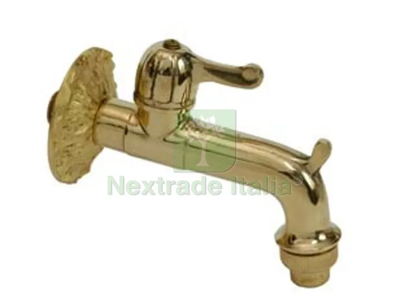RUBINETTO ARTISTICO IN OTTONE A LEVA ORO LUCIDO attacco M 1/2" — Rubinetti e valvole — rif. FERX.FER164429