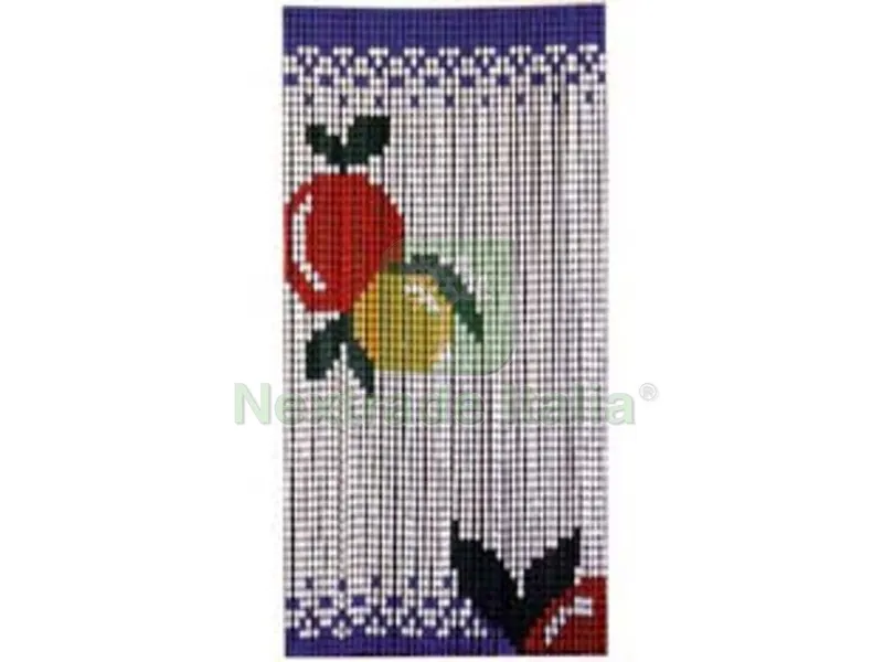 TENDA A PIASTRINA "FRUTTA" - 36 strisce per 63 piastrine - cm.100x230h. — Piastre e angolari — rif. FERX.FER164511
