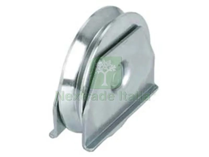 Ruota Cancelli Gola V 1 Cuscinetto a Sfera ART.417 - ? mm.80x20 - portata Kg.200 - gola V 92? — Accessori bagno — rif. FERX.FER164719 Ruota Cancelli Gola V 1 Cuscinetto a Sfera ART.417 - ? mm.80x20 - portata Kg.200 - gola V 92? — Accessori bagno — rif. FERX.FER164719