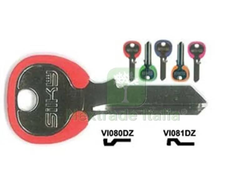 100PZ Chiavi per Cilindri Viro 5 Spine Grandi - VI080DZ DX silky 4 colori assortiti — Serrature e cilindri — rif. FERX.FER165693 100PZ Chiavi per Cilindri Viro 5 Spine Grandi - VI080DZ DX silky 4 colori assortiti — Serrature e cilindri — rif. FERX.FER165693