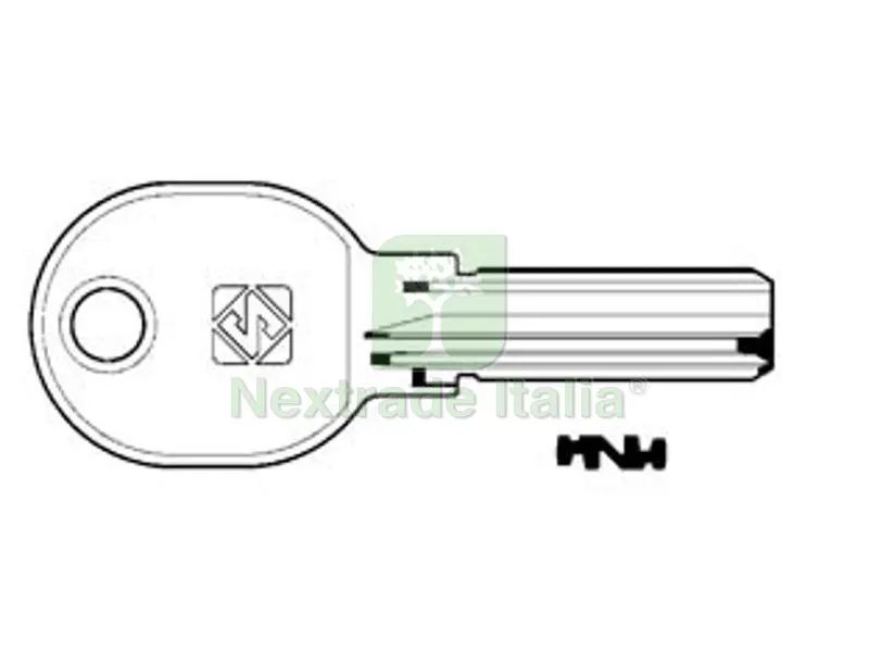10PZ chiavi punzonate per cilindri 5+6+6 spine ie15 - ie15 — Chiavi grezze e duplicati — rif. FERX.FER166034