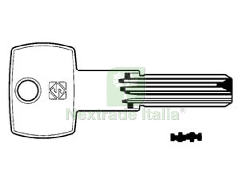 10PZ CHIAVI PUNZONATE PER CILINDRI CORBIN 6 SPINE CB97 - CB97 — Chiavi grezze e duplicati — rif. FERX.FER166065