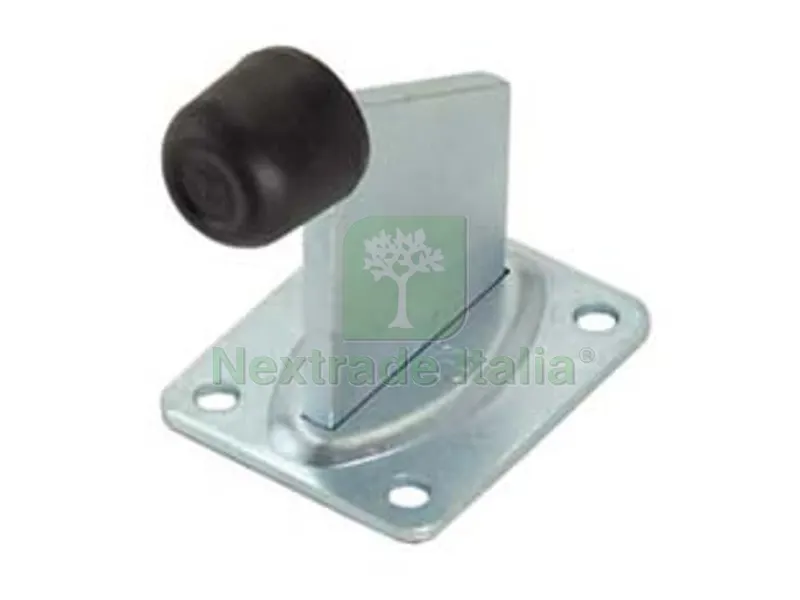 2PZ Arresto Fine Corsa per Cancelli Scorrevoli Piastra a Fissare ART.382G - mm.70x111h. — Accessori bagno — rif. FERX.FER166447