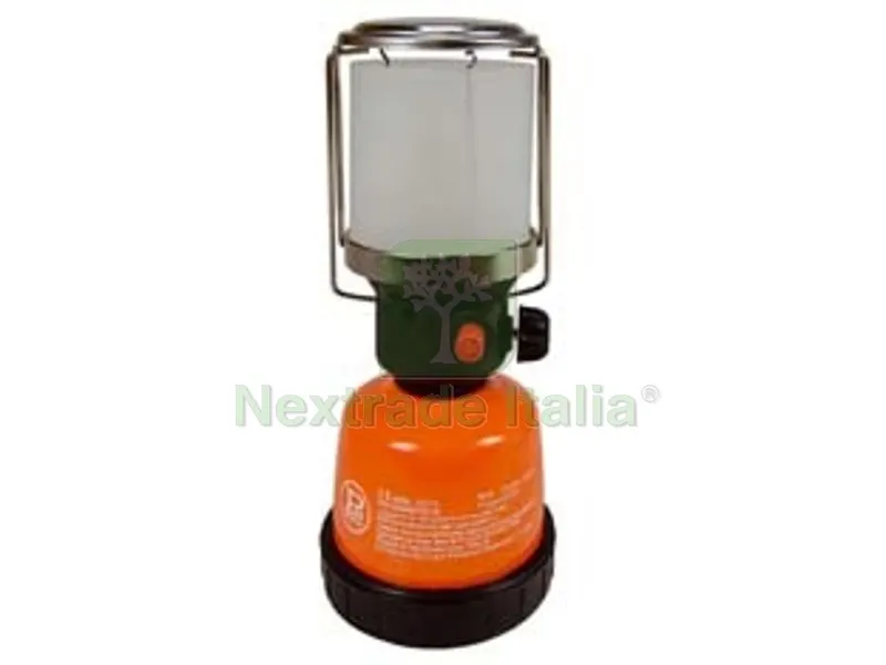 Lampada GAS Camping in Metallo Accensione Piezo Elettrica — Illuminazione — rif. FERX.FER166485