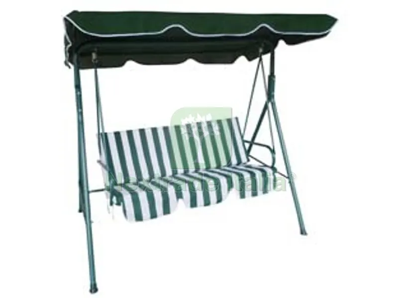 Dondolo a Tre Posti con Cuscino - cm.182x110x154h. colore verde — Tempo libero outdoor — rif. FERX.FER167116