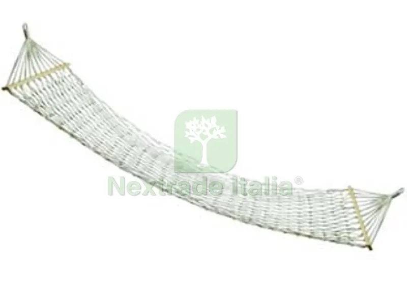 Amaca in Corda Intrecciata Colore Naturale 200X80 - cm.200x80 — Tempo libero outdoor — rif. FERX.FER167673
