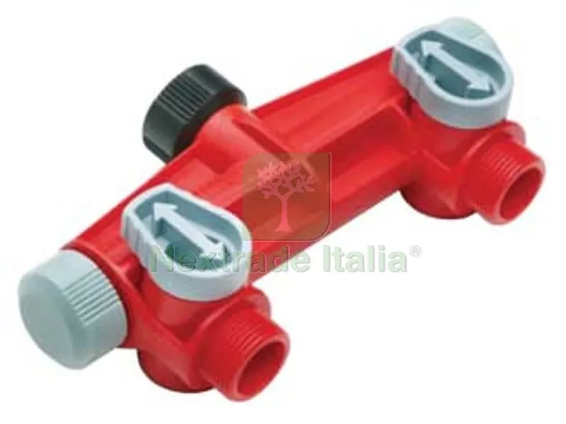 PRESA RUBINETTO A QUATTRO USCITE FILETTO 3/4" M - blister (20062) — Rubinetti e valvole — rif. FERX.FER170710