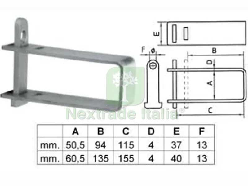 CRAVATTA BLOCCACANCELLO IN ACCIAIO PAL24 - media (PAL240065) — Lucchetti e catene — rif. FERX.FER172325 CRAVATTA BLOCCACANCELLO IN ACCIAIO PAL24 - media (PAL240065) — Lucchetti e catene — rif. FERX.FER172325
