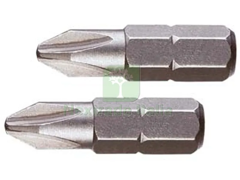 INSERTI A CROCE PHILLIPS IN BLISTER PER AVVITATORI MM.25 - mm.25 PH 3 in blister 2pz. — Inserti e bit per avvitatori — rif. FERX.FER173056