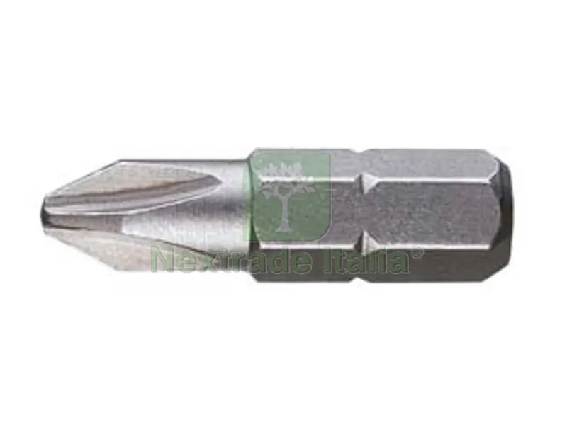 10PZ Inserti a Croce Phillips per Avvitatori MM.25 - mm.25 PH 3 — Inserti e bit per avvitatori — rif. FERX.FER173124