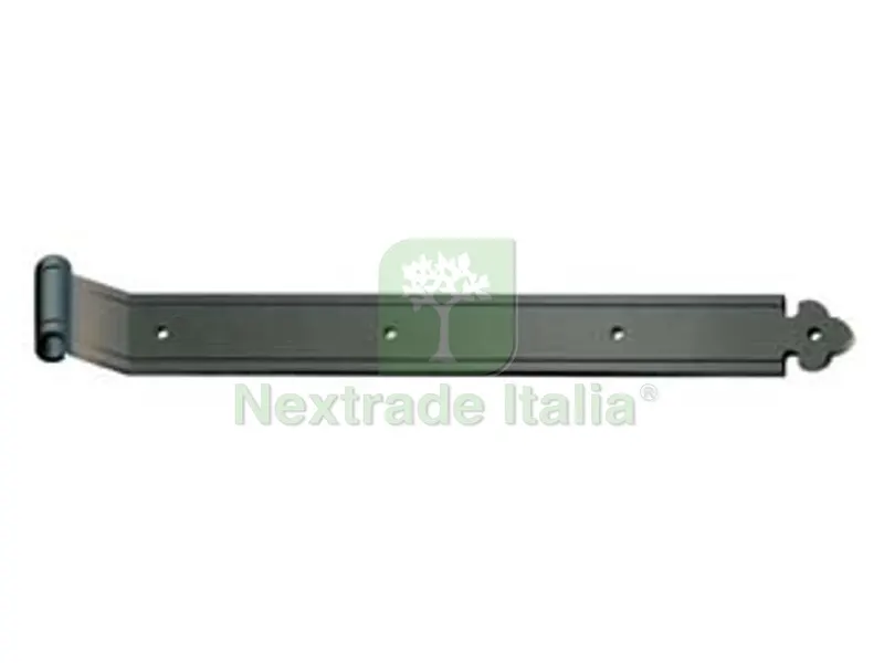 6PZ Bandelle Dritte con Zanca a Filo - mm.200x35 - in ferro verniciato nero — Casalinghi e organizzazione — rif. FERX.FER176231
