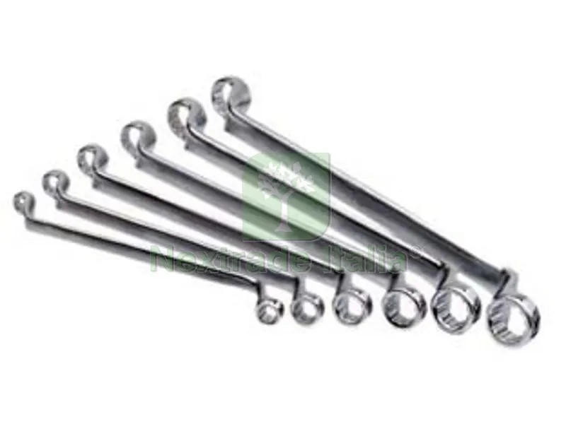 Chiave Poligonale Doppia in Serie Professionale - in serie pz.12 da 6x7 a mm.30x32 — Chiavi e bussole — rif. FERX.FER177337