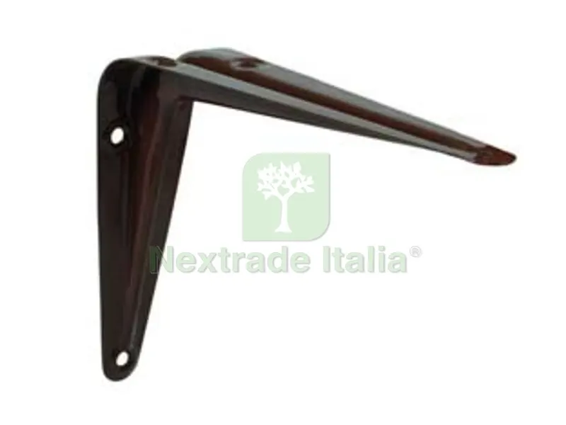 20PZ Mensola Acciaio Nervata Marrone - mm.75x100 — Arredo — rif. FERX.FER179768