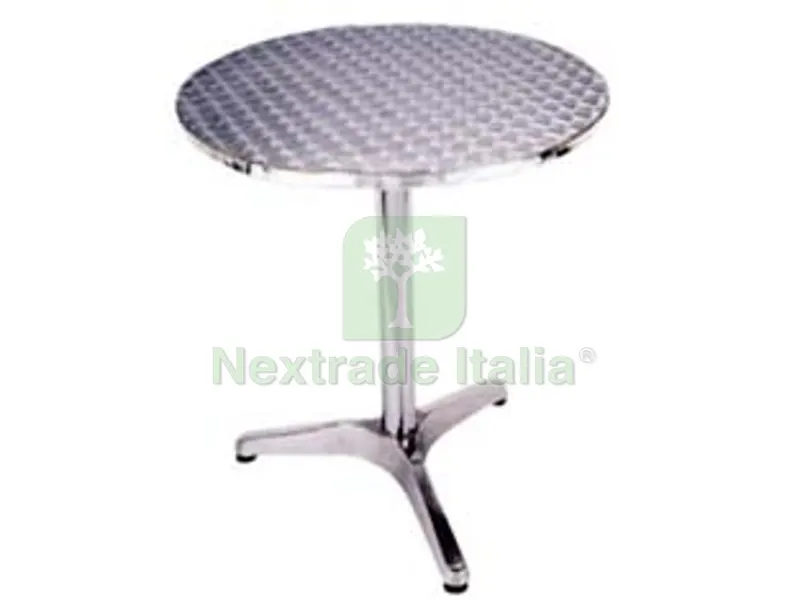 Tavolo Tondo "ONE TOP" in Alluminio - ? cm.60x70h. — Casalinghi e organizzazione — rif. FERX.FER180559