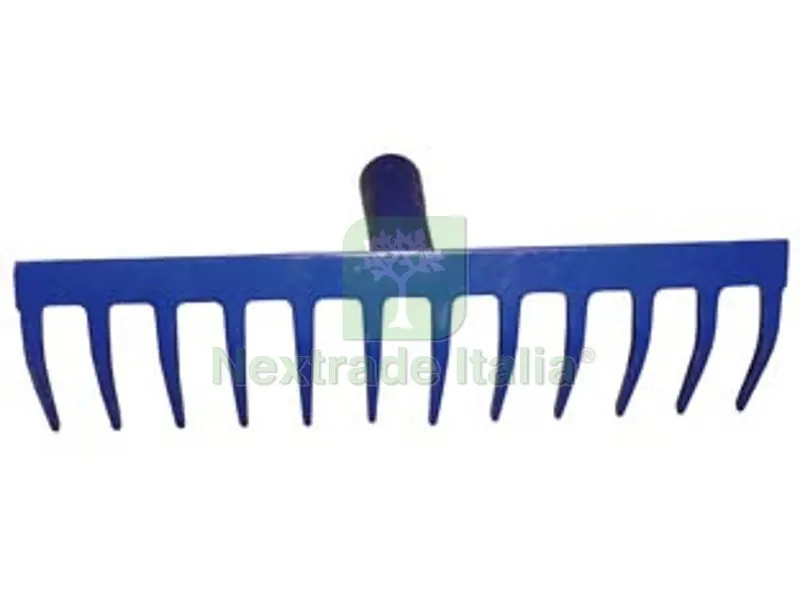 3PZ Rastrello in Acciaio Verniciato Spessore MM.5,2 - 10 denti — Attrezzi da giardino — rif. FERX.FER359979