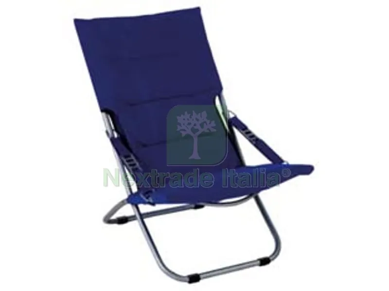 Poltrona Acciaio Pieghevole Blu - cm.50x94x63h. — Arredo — rif. FERX.FER181952 Poltrona Acciaio Pieghevole Blu - cm.50x94x63h. — Arredo — rif. FERX.FER181952