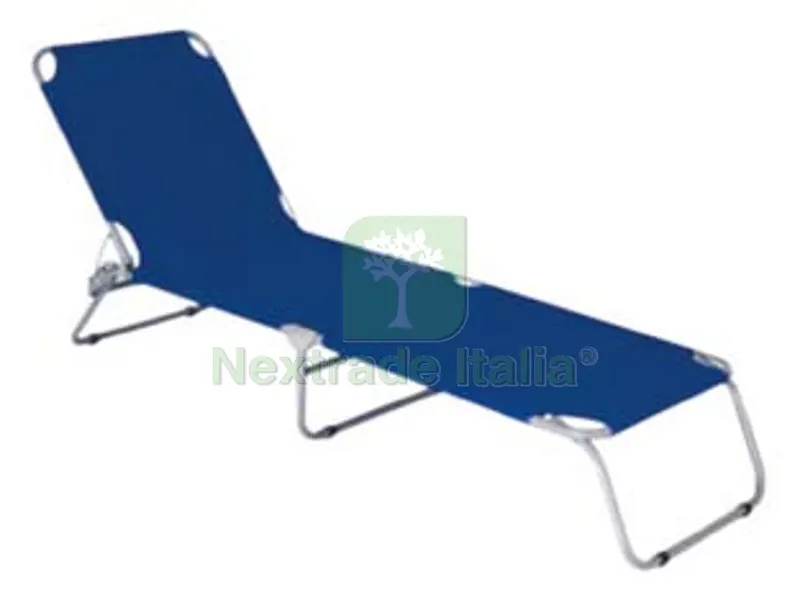 Lettino in Acciaio Pieghevole - cm.58x190x27/70h. — Tempo libero outdoor — rif. FERX.FER181983