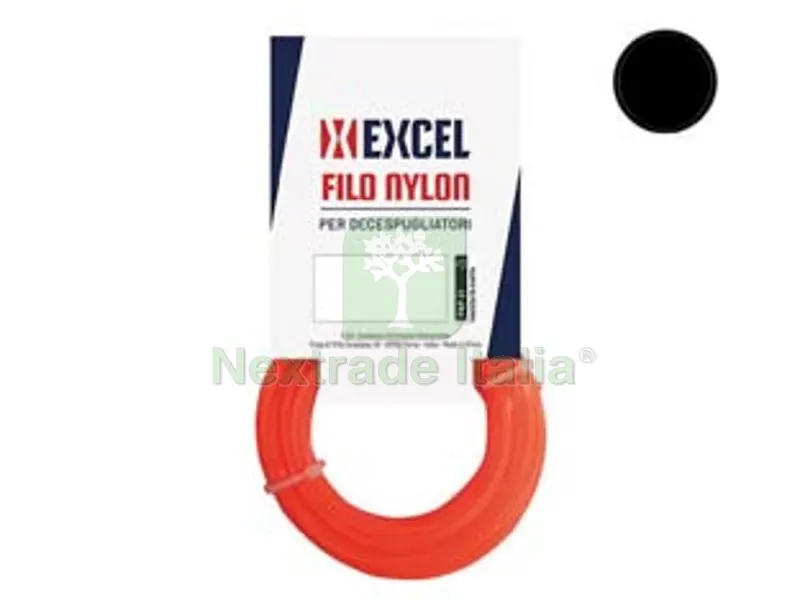 5BLISTER FILO PER DECESPUGLIATORE IN NYLON TONDO ARANCIO - ? mm.3,3 in matassa mt.15 — Ricambi e accessori macchine da giardino — rif. FERX.FER182171
