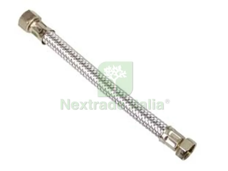 10PZ FLESSIBILE INOX F3/8 - F3/8 - F 3/8" F 3/8" cm.35 — Flessibili e allacci — rif. FERX.FER182683