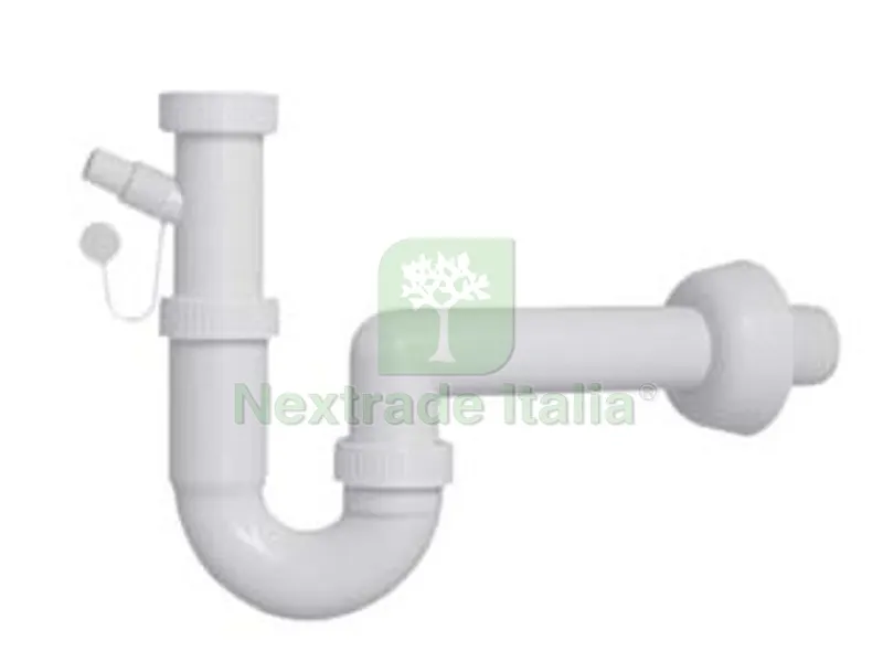 SIFONE MOPLEN A "U" 1 VIA CON SCARICO - 1"1/2 per lavello — Sanitari e ceramiche — rif. FERX.FER182799