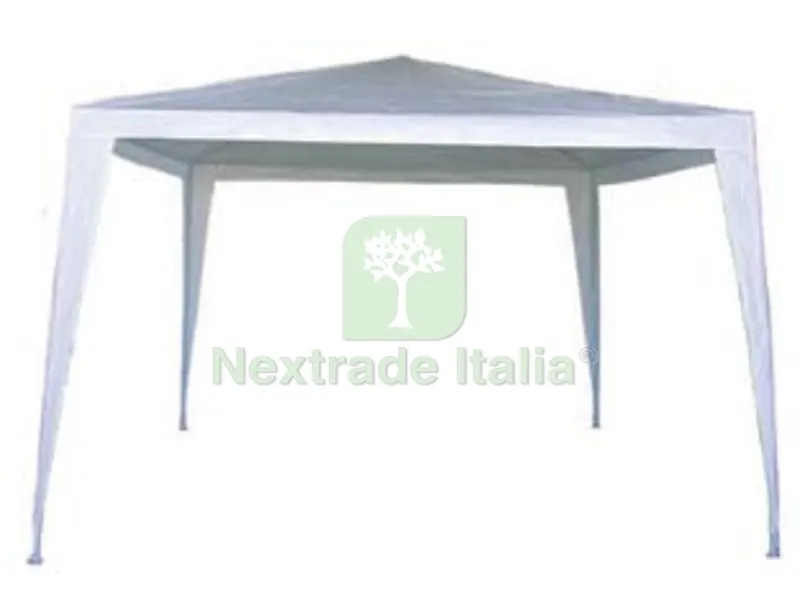GAZEBO POLIPROPILENE BIANCO - cm.300x300 - colore bianco — Gazebo e strutture giardino — rif. FERX.FER104999 GAZEBO POLIPROPILENE BIANCO - cm.300x300 - colore bianco — Gazebo e strutture giardino — rif. FERX.FER104999