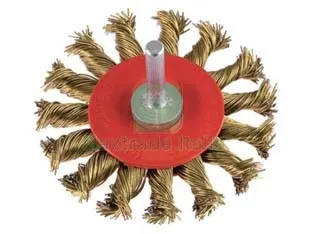 5PZ SPAZZOLA CIRCOLARE FILI IN ACCIAIO A MAZZETTI RITORTI ø mm.100 con gambo ø mm.6 PG 475.70 — Punte, frese e dischi — rif. FERX.FER185592 5PZ SPAZZOLA CIRCOLARE FILI IN ACCIAIO A MAZZETTI RITORTI ø mm.100 con gambo ø mm.6 PG 475.70 — Punte, frese e dischi — rif. FERX.FER185592