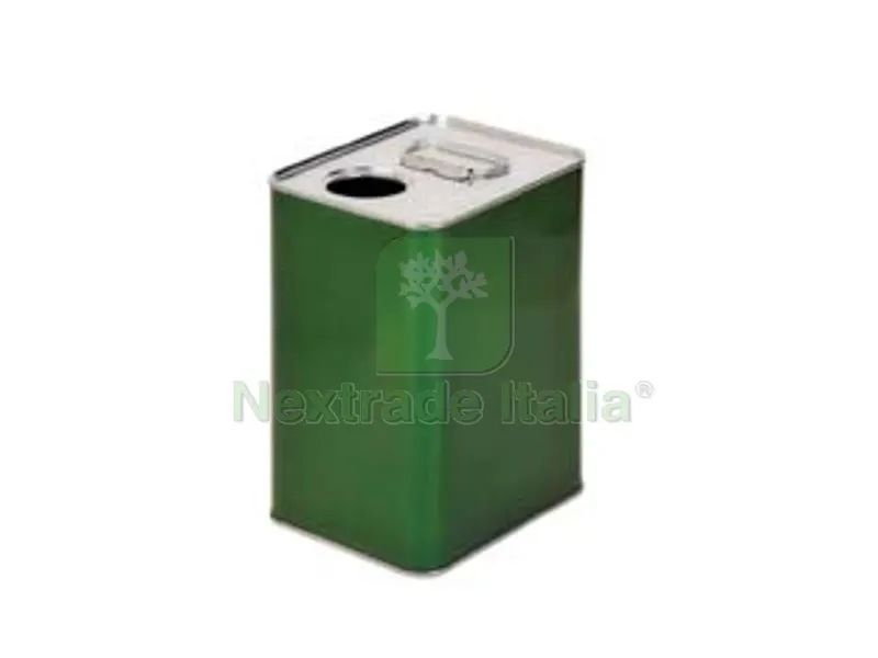 8PZ Lattina per Olio Rettangolare Verde LT.3 - lt.3 - cm.15x12x20,5h. (bancale pz.384) — Accessori bagno — rif. FERX.FER186889