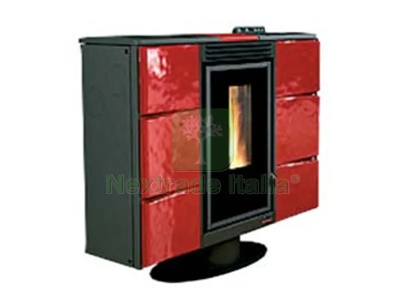 Stufa a Pellet Elisir Canalizzata 7 KW Bordeaux - misure cm.97,4x30,4x85,1h. - peso Kg.150 — Stufe e camini — rif. FERX.FER187671 Stufa a Pellet Elisir Canalizzata 7 KW Bordeaux - misure cm.97,4x30,4x85,1h. - peso Kg.150 — Stufe e camini — rif. FERX.FER187671
