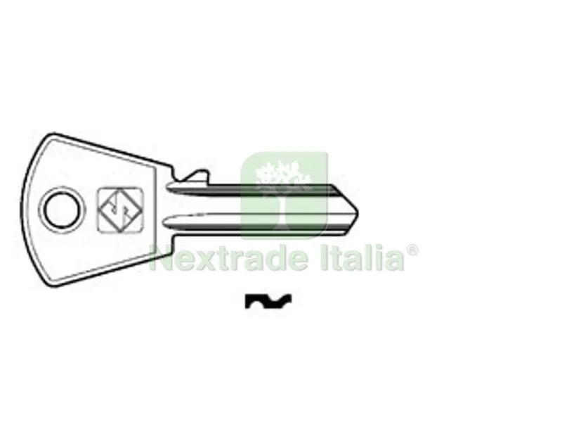 10PZ Chiavi per Cilindri PC Cortellezzi 4 Spine Piccole PC2 - PC2 DX — Serrature e cilindri — rif. FERX.FER188012