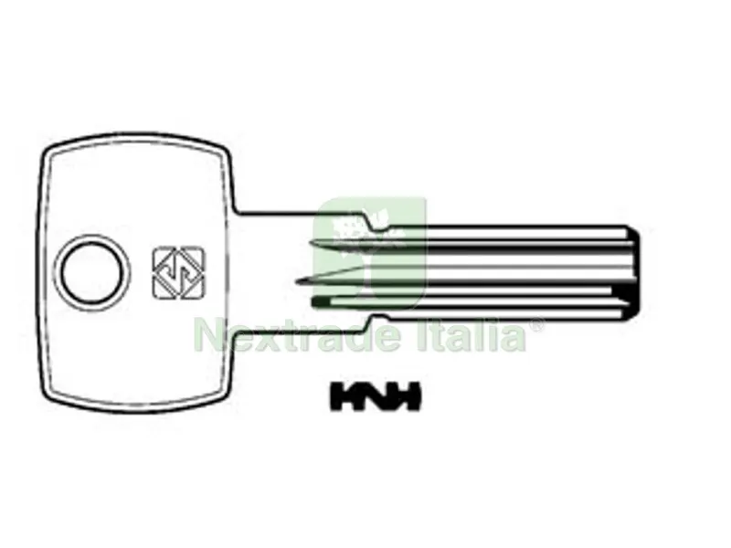 10PZ CHIAVI PUNZONATE PER CILINDRI AGB 7 SPINE AGB6 - AGB6 — Chiavi grezze e duplicati — rif. FERX.FER188159