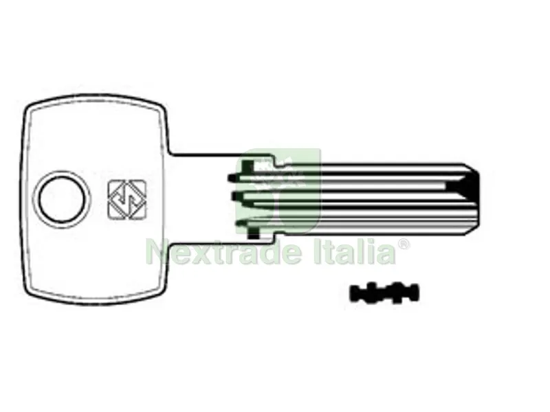 10PZ CHIAVI PUNZONATE PER CILINDRI CORBIN 6 SPINE CB87 - CB87 — Chiavi grezze e duplicati — rif. FERX.FER188180
