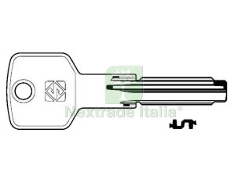 5PZ chiavi punzonate per cilindri 6+7 spine cs140 - cs140 — Chiavi grezze e duplicati — rif. FERX.FER188210