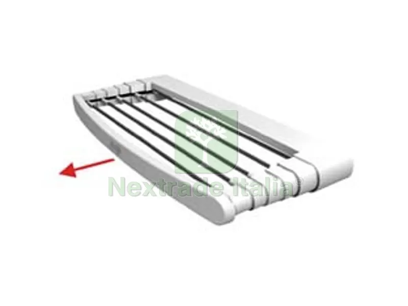 Stendibiancheria Telescopico a Parete con 6 Fili "telepack" - Telepack100 cm.100x38x6h. peso Kg.1,7 circa ml.7 — Stendibiancheria e bucato — rif. FERX.FER242547 Stendibiancheria Telescopico a Parete con 6 Fili "telepack" - Telepack100 cm.100x38x6h. peso Kg.1,7 circa ml.7 — Stendibiancheria e bucato — rif. FERX.FER242547