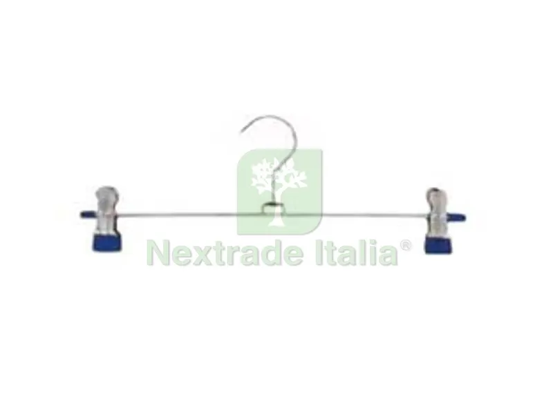 2PZ Stampella Portagonna con Clips - cm.40 — Casalinghi e organizzazione — rif. FERX.FER191586