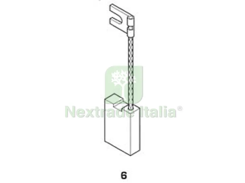 8PZ spazzole a carboncino per elettroutensili modello 6 - 1758 mm.6,5x10x17h. — Accessori e ricambi utensili elettrici — rif. FERX.FER192347 8PZ spazzole a carboncino per elettroutensili modello 6 - 1758 mm.6,5x10x17h. — Accessori e ricambi utensili elettrici — rif. FERX.FER192347