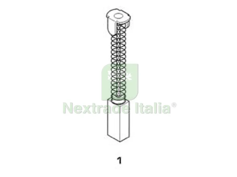 8PZ Spazzole a Carboncino per Elettroutensili Modello 1 - Felisatti 1727 mm.6,5x12,5x20h. — Accessori e ricambi utensili elettrici — rif. FERX.FER246224
